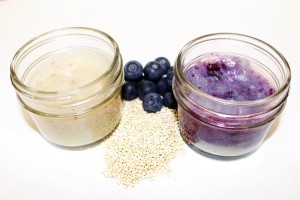 quinoa blueberry baby food